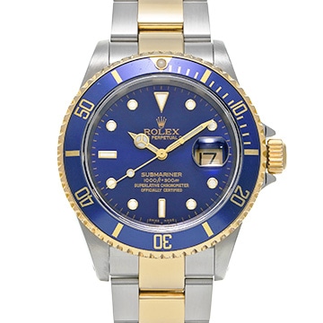 ロレックス サブマリーナ デイト 16613 ブルー メンズ 時計 【中古】【wristwatch】