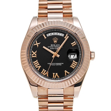 ロレックス デイデイトII イタリア語表記 218235 グレー メンズ 時計 【中古】【wristwatch】