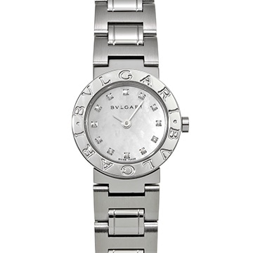 ブルガリ ブルガリブルガリ BB23WSS ホワイトシェル/ダイヤモンド レディース 時計 【中古】【wristwatch】
