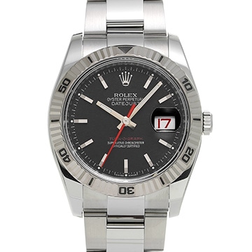 ロレックス デイトジャスト ターノグラフ 116264 ブラック メンズ 時計 【中古】【wristwatch】