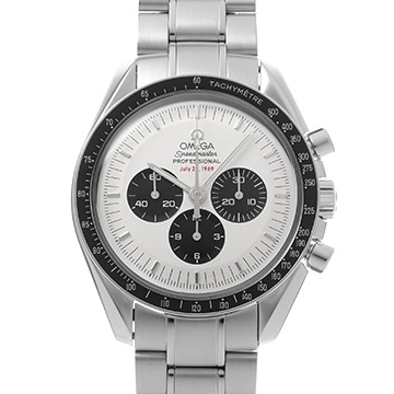 オメガ スピードマスター プロフェッショナル ムーンウォッチ アポロ11号 35th 3569.31 ホワイト/ブラック メンズ 時計 【中古】【wristwatch】