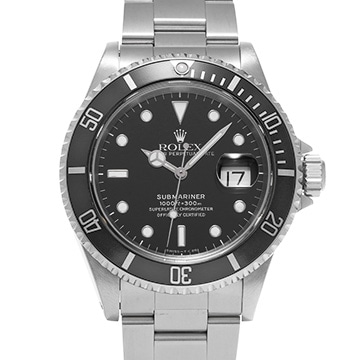 ロレックス サブマリーナ デイト 16610 ブラック メンズ 時計 【中古】【wristwatch】