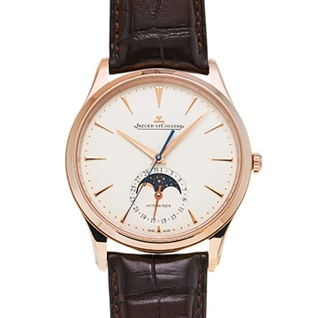 ジャガー ルクルト マスター ウルトラスリム ムーン Q1362510 エッグシェルベージュ メンズ 時計 【中古】【wristwatch】