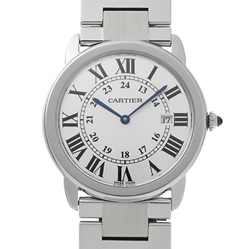 カルティエ ロンドソロ LM W6701005 シルバー メンズ 時計 【中古】【wristwatch】