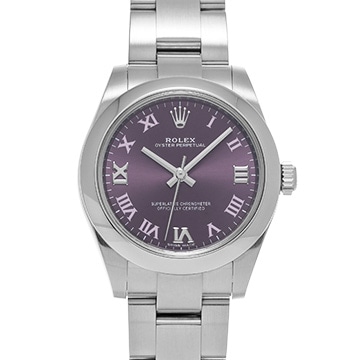 ロレックス オイスターパーペチュアル 31 177200 レッドグレープ ユニセックス 時計 【中古】【wristwatch】