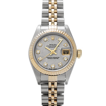 ロレックス デイトジャスト 79173G メテオライト/ダイヤモンド レディース 時計 【中古】【wristwatch】