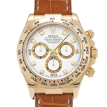 ロレックス コスモグラフ デイトナ 116518G ホワイト/ダイヤモンド メンズ 時計 【中古】【wristwatch】