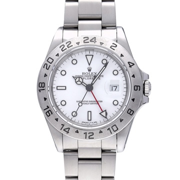 ロレックス エクスプローラーII 16570 ホワイト メンズ 時計 【中古】【wristwatch】