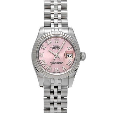 ロレックス デイトジャスト 179174 ピンク レディース 時計 【中古】【wristwatch】