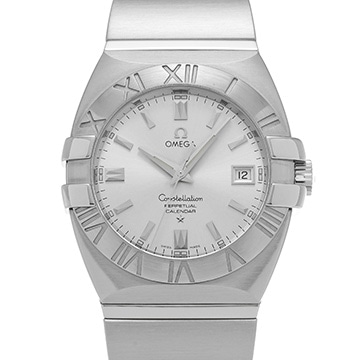オメガ コンステレーション ダブルイーグル パーペチュアルカレンダー 1513.30 シルバー メンズ 時計 【中古】【wristwatch】