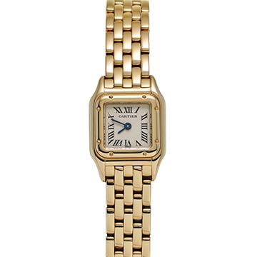 カルティエ パンテール ミニ W25034B9 アイボリー レディース 時計 【中古】【wristwatch】