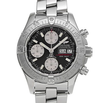 ブライトリング クロノ スーパーオーシャン A111B00PRS ブラック/シルバー メンズ 時計 【中古】【wristwatch】