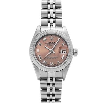 ロレックス デイトジャスト 79174 ピンク レディース 時計 【中古】【wristwatch】