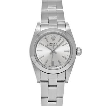 ロレックス オイスターパーペチュアル 76080 シルバー レディース 時計 【中古】【wristwatch】