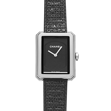 シャネル ボーイフレンド ツイード H5317 ブラック レディース 時計 【中古】【wristwatch】