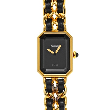 シャネル プルミエール M H0001 ブラック レディース 時計 【中古】【wristwatch】