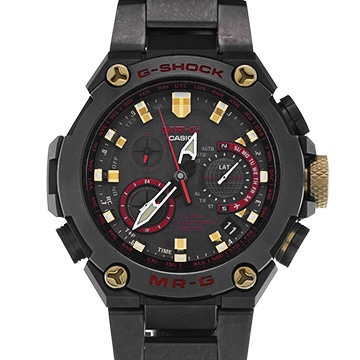カシオ G-SHOCK MRG-G1000シリーズ 「赤備え」 MRG-G1000B-1A4JR ブラック メンズ 時計 【中古】【wristwatch】