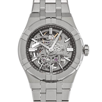 モーリス ラクロア アイコン オートマティック スケルトン AI6007-SS002-030-1 グレー メンズ 時計 【中古】【wristwatch】