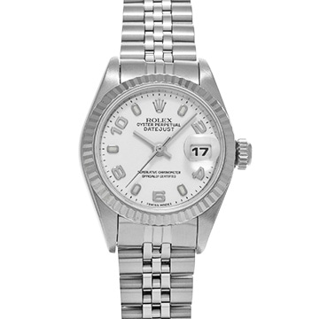 ロレックス デイトジャスト 69174 ホワイト レディース 時計 【中古】【wristwatch】