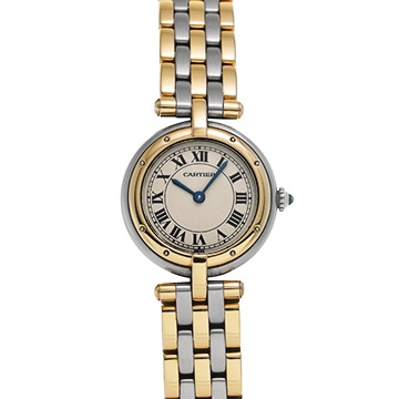 カルティエ パンテール ヴァンドーム SM W25030B8 アイボリー ユニセックス 時計 【中古】【wristwatch】