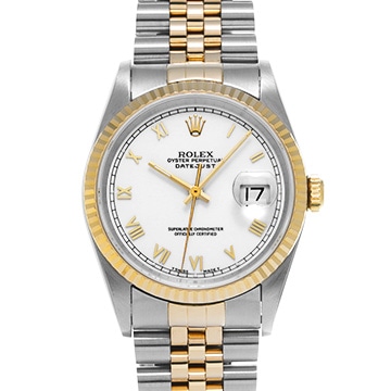 ロレックス デイトジャスト 16233 ホワイト メンズ 時計 【中古】【wristwatch】