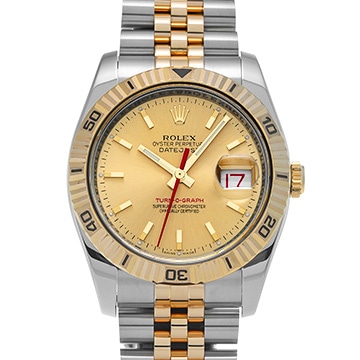 ロレックス デイトジャスト ターノグラフ 116263 シャンパン メンズ 時計 【中古】【wristwatch】