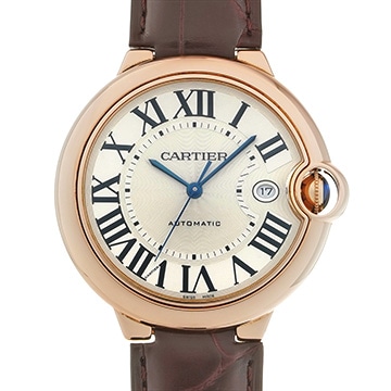 カルティエ バロンブルー ドゥ カルティエ 42mm WGBB0017 シルバー レディース 時計 【中古】【wristwatch】
