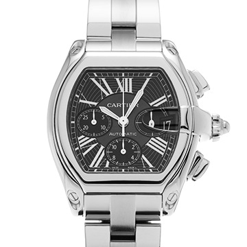 カルティエ ロードスター クロノグラフ W62020X6 ブラック メンズ 時計 【中古】【wristwatch】