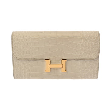 エルメス コンスタンス ロングトゥーゴー ベトン アリゲーターマット レディース 財布 【中古】【purse】