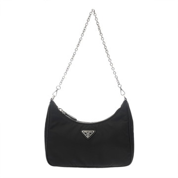 プラダ Re-Edition 2005 バッグ ブラック 1BH204 サフィアーノレザー/Re-Nylon レディース バッグ 【中古】【bag】