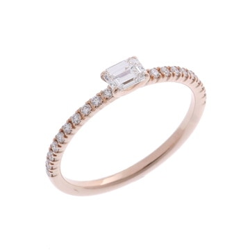 カルティエ エタンセルドゥ エメラルドカット リング #47 ゴールド B4216700 K18ピンクゴールド PG レディース ジュエリー 【中古】【jewelry】