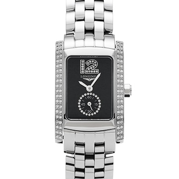 ロンジン ドルチェヴィータ L5.155.0.50.6 ブラック/ダイヤモンド レディース 時計 【中古】【wristwatch】