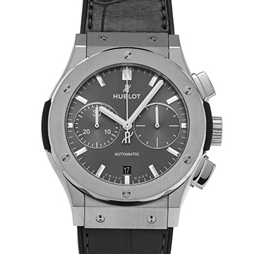 ウブロ クラシックフュージョン チタニウム クロノグラフ レーシンググレー 521.NX.7071.LR グレー メンズ 時計 【中古】【wristwatch】