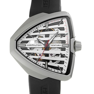 ハミルトン ベンチュラ エルヴィス80 オート H24555381 ホワイト/スケルトン メンズ 時計 【中古】【wristwatch】