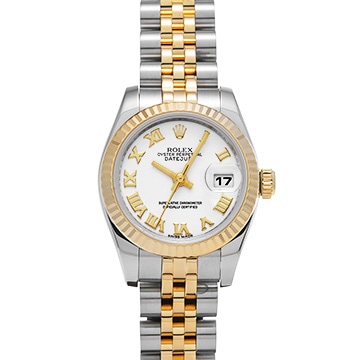 ロレックス デイトジャスト 179173 ホワイト レディース 時計 【中古】【wristwatch】