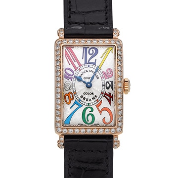 フランクミュラー ロングアイランド カラードリーム 902QZ COL DRM D 1R シルバー レディース 時計 【中古】【wristwatch】