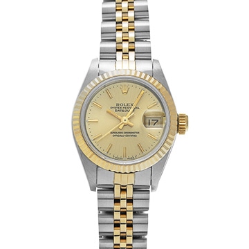 ロレックス デイトジャスト 69173 シャンパン レディース 時計 【中古】【wristwatch】