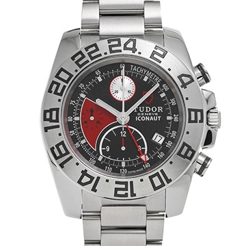 チューダー / チュードル アイコノート GMT クロノグラフ 20400 ブラック/レッド メンズ 時計 【中古】【wristwatch】