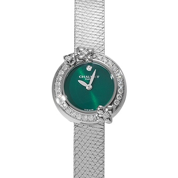 ショーメ オルタンシア W83880-001 グリーン/ダイヤモンド レディース 時計 【中古】【wristwatch】