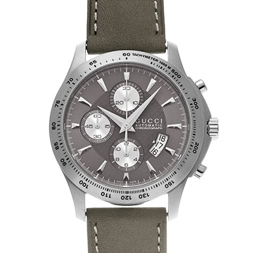 グッチ Gタイムレスクロノ YA126241 グレー メンズ 時計 【中古】【wristwatch】