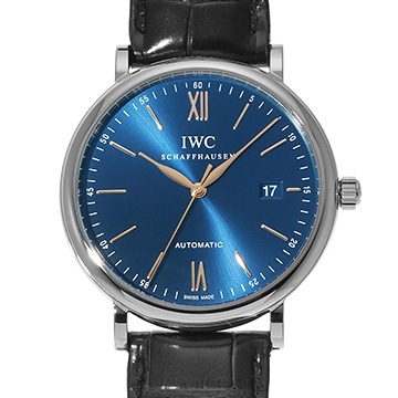 IWC ポートフィノ オートマティック IW356523 ブルー メンズ 時計 【中古】【wristwatch】