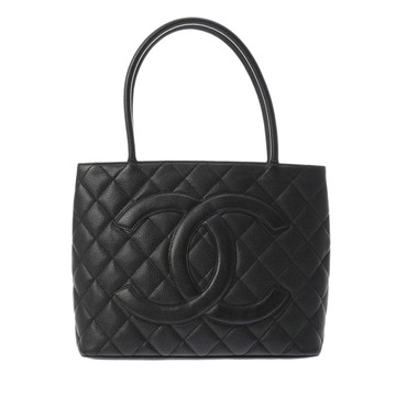 シャネル マトラッセ 復刻トート ブラック A01804 キャビアスキン レディース バッグ 【中古】【bag】