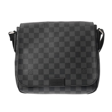 ルイ ヴィトン ダミエグラフィット ディストリクト PM ブラック N41260 ダミエキャンバス メンズ バッグ 【中古】【bag】