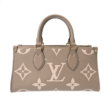 ルイ ヴィトン バイカラーモノグラムアンプラント オンザゴー EW ダブ/クリーム M23641 レザー レディース バッグ 【中古】【bag】