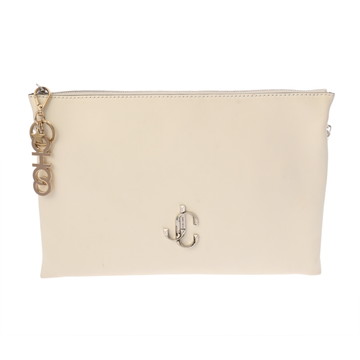 ジミーチュウ チェーンショルダー ホワイト レザー レディース バッグ 【中古】【bag】