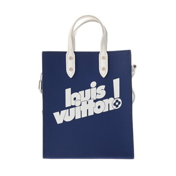 ルイ ヴィトン エブリデイLV サックプラ XS 2021年AW ブルー/ホワイト M80841 レザー ユニセックス バッグ 【中古】【bag】