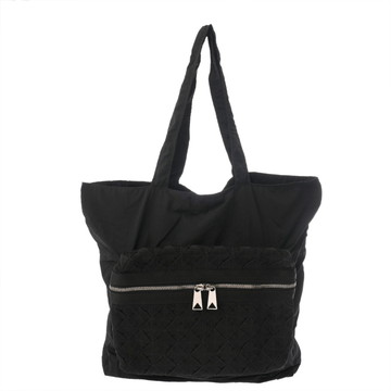 ボッテガ ヴェネタ イントレチャート エコバッグ ブラック ナイロン ユニセックス バッグ 【中古】【bag】