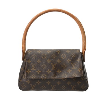 ルイ ヴィトン モノグラム ミニ ルーピング ブラウン M51147 モノグラムキャンバス レディース バッグ 【中古】【bag】