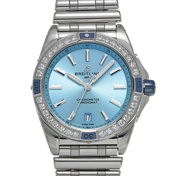 ブライトリング スーパー クロノマット オート 38 A17356531C1A1 アイスブルー メンズ 時計 【中古】【wristwatch】