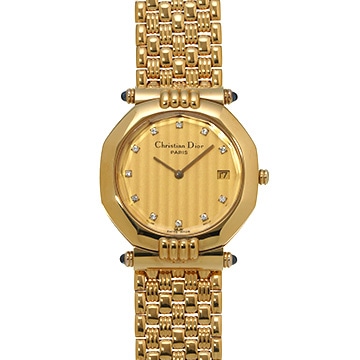 ディオール オクタゴン D63.151 シャンパン レディース 時計 【中古】【wristwatch】